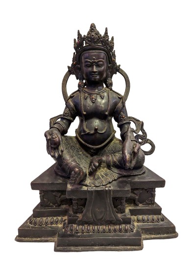[high Quality], [old], Buddhist Handmade Statue Of Kubera Jambhala