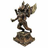 Buddhist Miniature Statue Of Ganesh [red Jambhala], [ganesha]