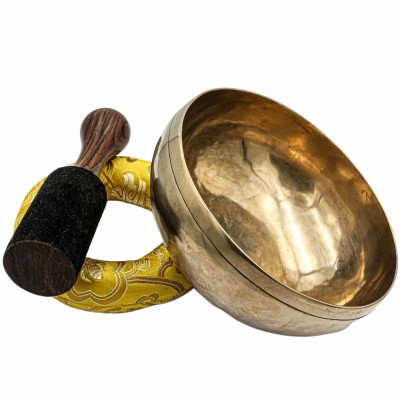 Buddhist Hand Beaten Singing Bowl, High Quality Sound, High Quality Finishing, [select Accessories]