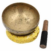 [old], Buddhist [real Antique] Hand Beaten Singing Bowl, [select Accessories]