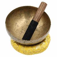 [old], Buddhist [real Antique] Hand Beaten Singing Bowl, [select Accessories]