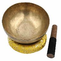 [old], Buddhist [real Antique] Hand Beaten Singing Bowl, [select Accessories]