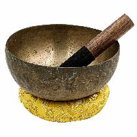 [old], Buddhist [real Antique] Hand Beaten Singing Bowl, [select Accessories]
