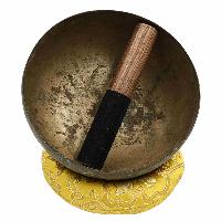 [old], Buddhist [real Antique] Hand Beaten Singing Bowl, [select Accessories]