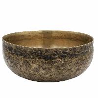 [old], Buddhist [real Antique] Hand Beaten Singing Bowl, [select Accessories]