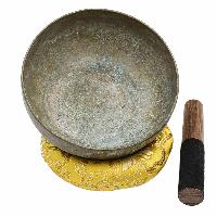 [old], Buddhist [real Antique] Hand Beaten Singing Bowl, [select Accessories]