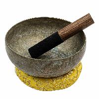 [old], Buddhist [real Antique] Hand Beaten Singing Bowl, [select Accessories]