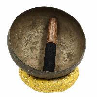 [old], Buddhist [real Antique] Hand Beaten Singing Bowl, [select Accessories]