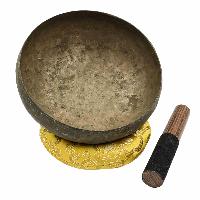 [old], Buddhist [real Antique] Hand Beaten Singing Bowl, [select Accessories]