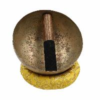 [old], Buddhist [real Antique] Hand Beaten Singing Bowl, [select Accessories]