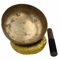 [old], Buddhist [real Antique] Hand Beaten Singing Bowl, [select Accessories]