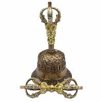[dehradun], Bell And Dorje, Pure Bronze Bell And Dorje [vajra], Golden & Silver Plated Handle And Vajra