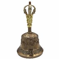[dehradun], Bell And Dorje, Pure Bronze Bell And Dorje [vajra], Golden & Silver Plated Handle And Vajra