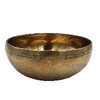 [old] Buddhist Hand Beaten Jambati Singing Bowl, [antique], [select Accessories]