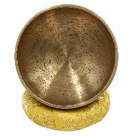 [old], Buddhist [real Antique] Hand Beaten [stand Naga] Singing Bowl, [select Accessories]