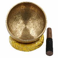 [old], Buddhist [real Antique] Hand Beaten [stand Naga] Singing Bowl, [select Accessories]