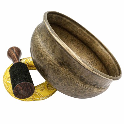 [super Quality], [old] Buddhist Hand Beaten [ultabati] Singing Bowl, [antique], [select Accessories]