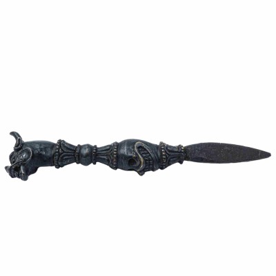 Buddhist Yamantaka Phurba, With Yamantaka Head Design, [antique Finishing]