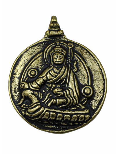 [guru Rinpoche], Padmasambhava [guru Rinpoche], Metal Pendant]