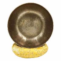 [old] Buddhist Hand Beaten [kopre] Singing Bowl, With [antique] Finishing, [select Accessories]