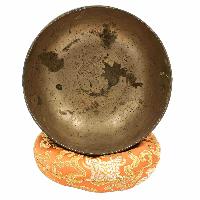 [old] Buddhist Hand Beaten [kopre] Singing Bowl, With [antique] Finishing, [select Accessories]