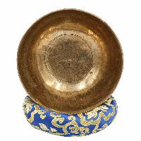 [old] Buddhist Hand Beaten [kopre] Singing Bowl, With [antique] Finishing, [select Accessories]