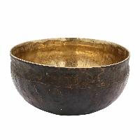 [old] Buddhist Hand Beaten [kopre] Singing Bowl, With [antique] Finishing, [select Accessories]