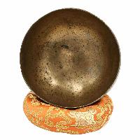 [old] Buddhist Hand Beaten [kopre] Singing Bowl, With [antique] Finishing, [select Accessories]