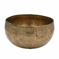 [old] Buddhist Hand Beaten [kopre] Singing Bowl, With [antique] Finishing, [select Accessories]