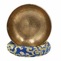 [old] Buddhist Hand Beaten [kopre] Singing Bowl, With [antique] Finishing, [select Accessories]