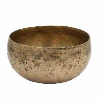 [old] Buddhist Hand Beaten [kopre] Singing Bowl, With [antique] Finishing, [select Accessories]