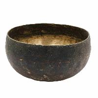 [old] Buddhist Hand Beaten [kopre] Singing Bowl, With [antique] Finishing, [select Accessories]