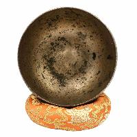 [old] Buddhist Hand Beaten [kopre] Singing Bowl, With [antique] Finishing, [select Accessories]