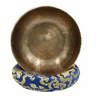 [old] Buddhist Hand Beaten [kopre] Singing Bowl, With [antique] Finishing, [select Accessories]