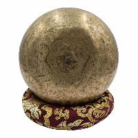 [old], Buddhist Hand Beaten [kopre] Singing Bowl, With [antique] Finishing, [select Accessories]
