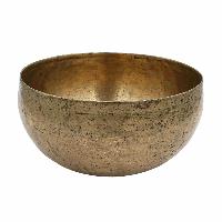 [old], Buddhist Hand Beaten [kopre] Singing Bowl, With [antique] Finishing, [select Accessories]