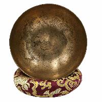 [old], Buddhist Hand Beaten [kopre] Singing Bowl, With [antique] Finishing, [select Accessories]