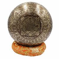 Buddhist Hand Beaten Jambati Singing Bowl, With Premium Etching Carving, [select Accessories]