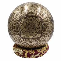 Buddhist Hand Beaten Jambati Singing Bowl, With Premium Etching Carving, [select Accessories]