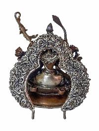 Statue Of Chundi [silver And Chocolate Oxidized], [cundi, Chandi]