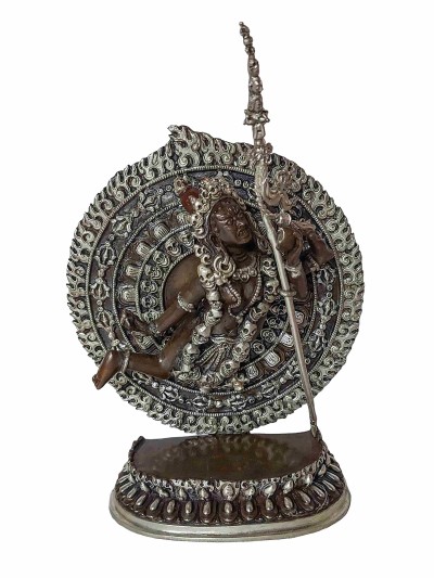 Tibetan Buddhist Tantric Statue Of Akash Yogini, [oxidized]