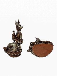 Buddhist Statue Of 21 Tara Set [silver And Chocolate Oxidized]
