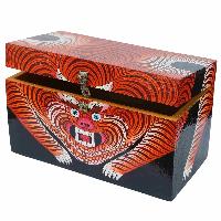 [traditional Tibetan], Ritual Jeweler And Ritual Item Box, [painted], [tiger] Design