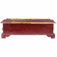 Wooden Incense Burner With Traditional Tibetan Painting