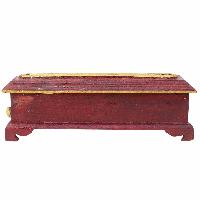 Wooden Incense Burner With Traditional Tibetan Painting