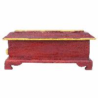Wooden Incense Burner With Traditional Tibetan Painting
