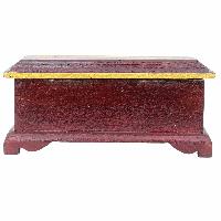 Wooden Incense Burner With Traditional Tibetan Painting