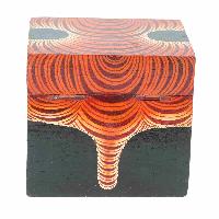 [traditional Tibetan], Ritual Jeweler And Ritual Item Box, [painted], Tiger Design