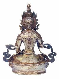 Buddhist Handmade Statue Of Vajrasattva, [gold Plated, Antique Finishing], High Quality