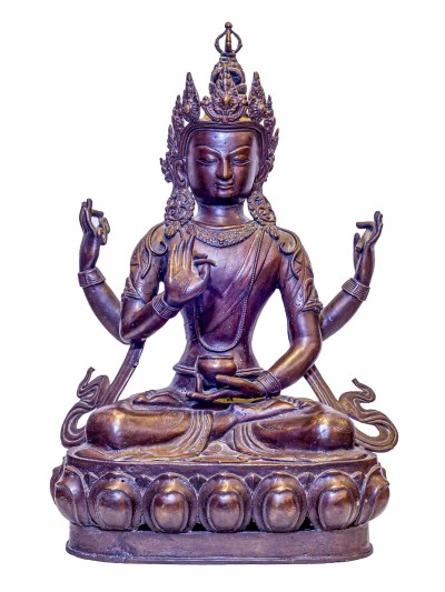 [old] Buddhist Handmade Statue Of Prajnaparamita, [antique Finishing], Old Stock, [rare Find], Pragya Parmita
